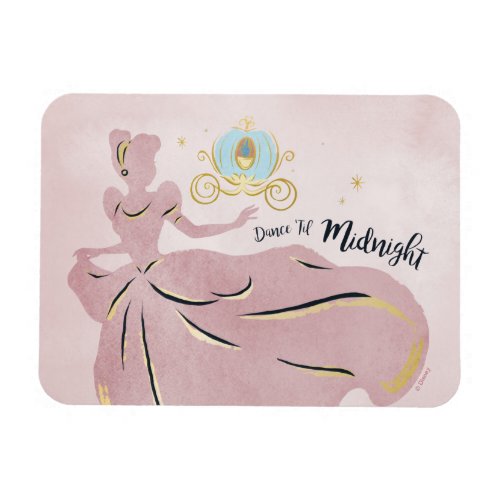 Cinderella Silhouette Dance Til Midnight Magnet