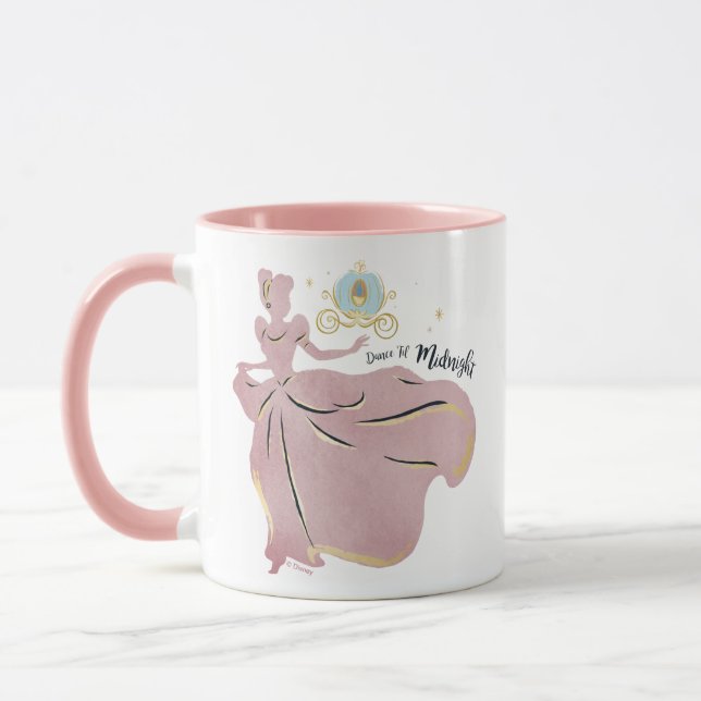 Cinderella Silhouette "Dance 'Til Midnight" Mug (Left)
