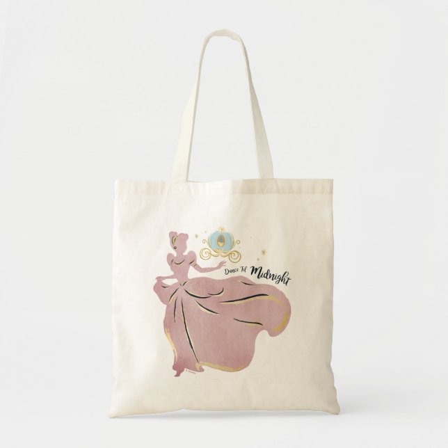 Cinderella Silhouette "Dance 'Til Midnight" Tote Bag (Front)