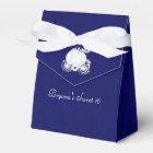 Cinderella Silver Carriage Blue Party Favor Boxes