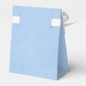 Cinderella Silver Carriage Blue Party Favor Boxes (Back Side)