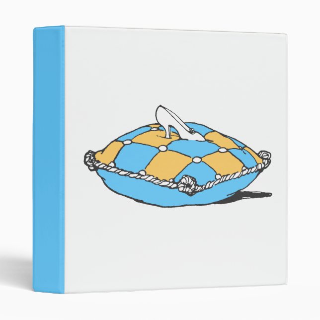 Cinderella Slipper on Teal Orange Pillow Binder (Front/Spine)