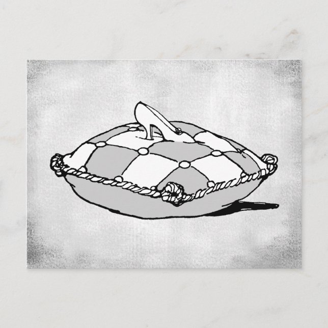 Cinderella Slipper Vintage Art Postcard (Front)