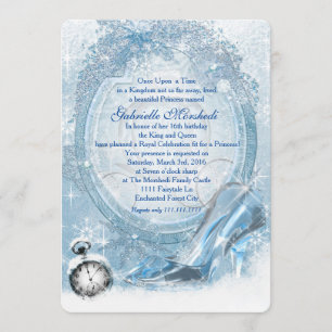 Cinderella Sweet 16 Invitation