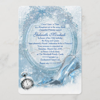 Cinderella Sweet 16 Invitation