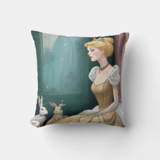 Cinderella tale! throw pillow