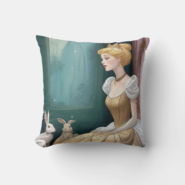Cinderella tale!  throw pillow (Front)
