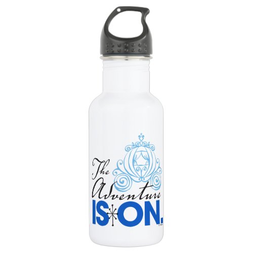 Cinderella  The Adventure Is On Stainless Steel Water Bottle