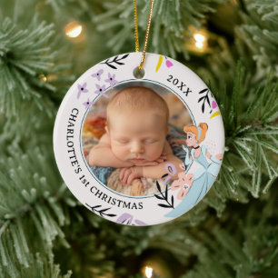 Cinderella & the Animals Photo Ceramic Ornament