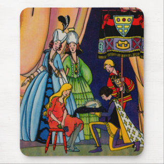 Cinderella, the prince and the glass slipper mouse pad