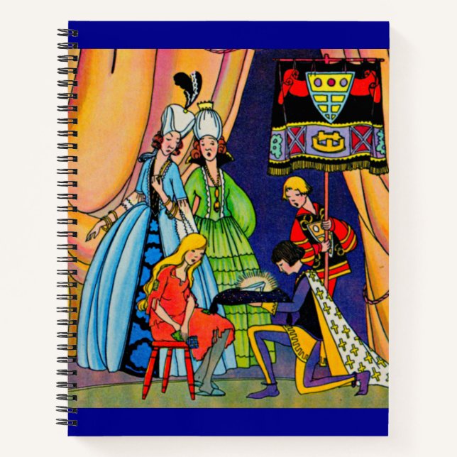 Cinderella, the prince and the glass slipper notebook (Front)