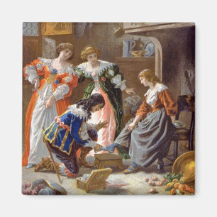 Cinderella Trying on the Slipper Magnet