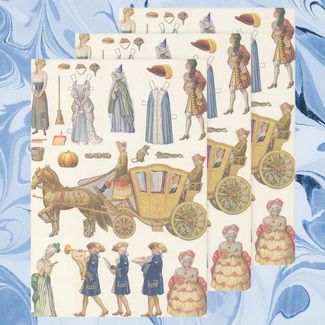 Cinderella, Vintage Victorian Paper Doll Toys (Creator Uploaded)