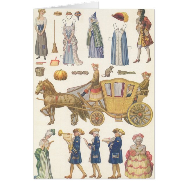 Cinderella, Vintage Victorian Paper Doll Toys (Front)