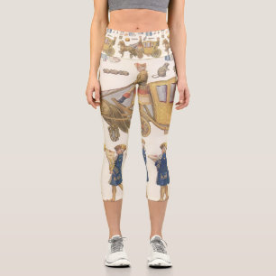 Cinderella, Vintage Victorian Paper Doll Toys Capri Leggings