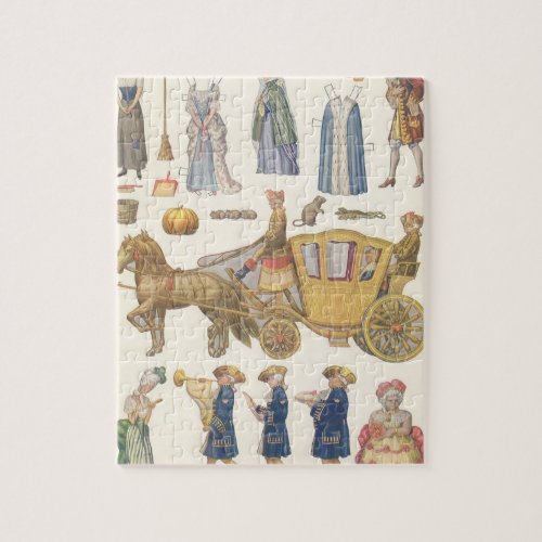 Cinderella Vintage Victorian Paper Doll Toys Jigsaw Puzzle