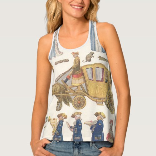 Cinderella Vintage Victorian Paper Doll Toys Tank Top