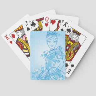 Cinderella Watercolor Outline Playing Cards