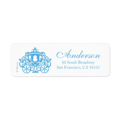 Cinderella Wedding  Carriage Label