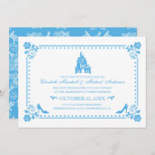 Cinderella Wedding | Castle & Flowers Invitation (Front/Back)