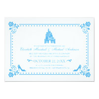 Cinderella Wedding | Castle & Flowers Invitation