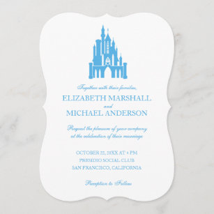Cinderella Wedding   Castle Invitation