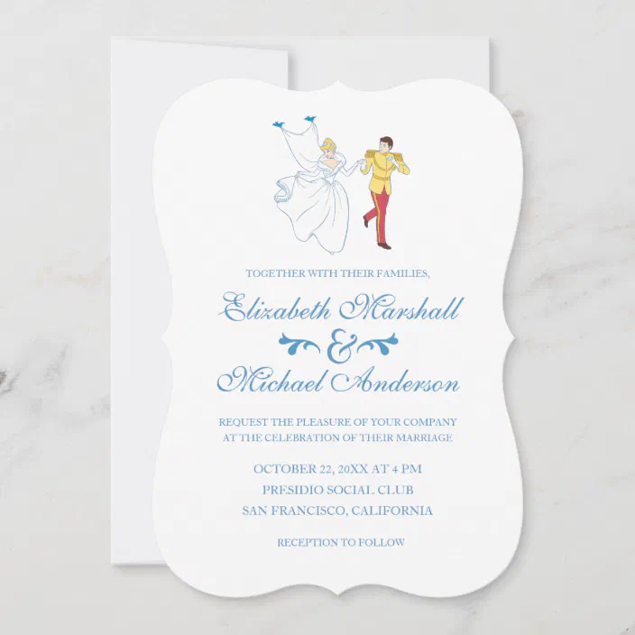 Cinderella Wedding Prince Charming Invitation Zazzle Com Cinderella Prince Charming Invitation, Cinderella And Prince Charming Wedding