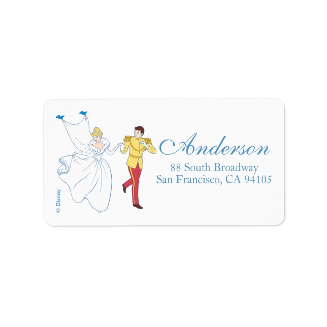 Cinderella Wedding | Cinderella & Prince Charming Label (Front)