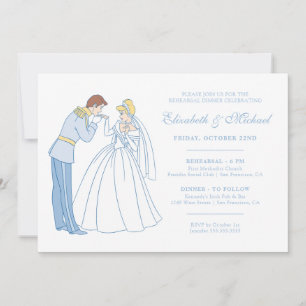 Cinderella Wedding   Classic Rehearsal Dinner Invitation