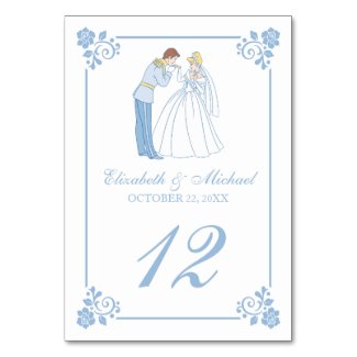 Cinderella Wedding | Classic Table Number