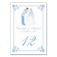 Cinderella Wedding | Classic Table Number