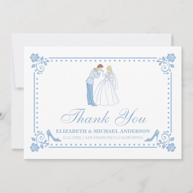 Cinderella Wedding | Classic Thank You (Front)
