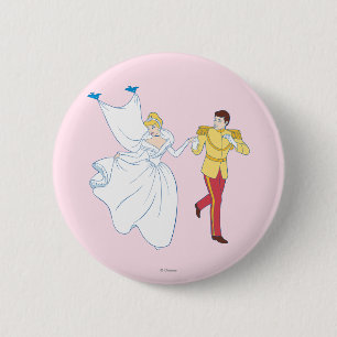 Cinderella Wedding Pinback Button