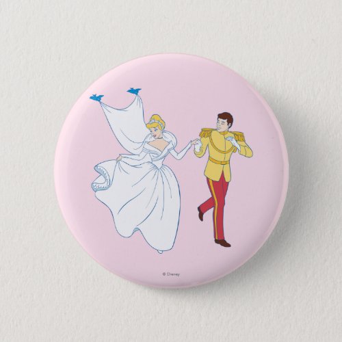 Cinderella Wedding Pinback Button