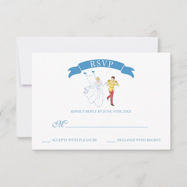 Cinderella Wedding | RSVP (Front)