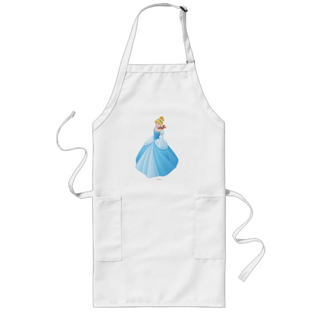 Cinderella With Gus & Jaq Long Apron (Front)