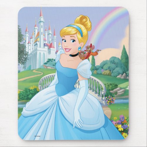 Cinderella With Gus  Jaq Mouse Pad