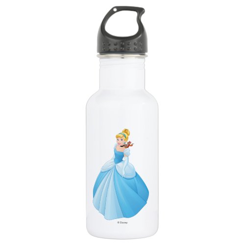 Cinderella With Gus  Jaq Stainless Steel Water Bottle