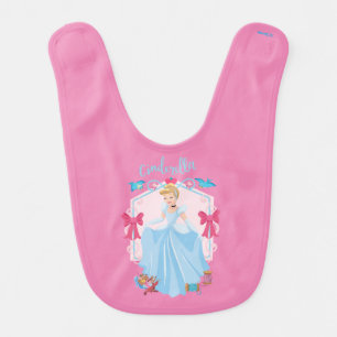 Cinderella With Gus & Rufus Baby Bib
