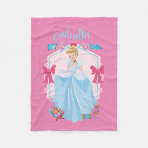 Cinderella With Gus & Rufus Fleece Blanket