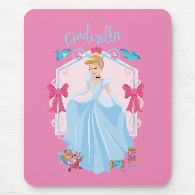 Cinderella With Gus & Rufus Mouse Pad (Front)