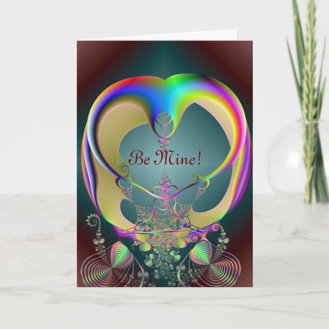 cinderellas carriage, Be Mine! Holiday Card (Front)