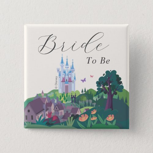 Cinderellas Castle  Bride to Be Button