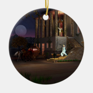 Cinderella's Coach Ceramic Ornament