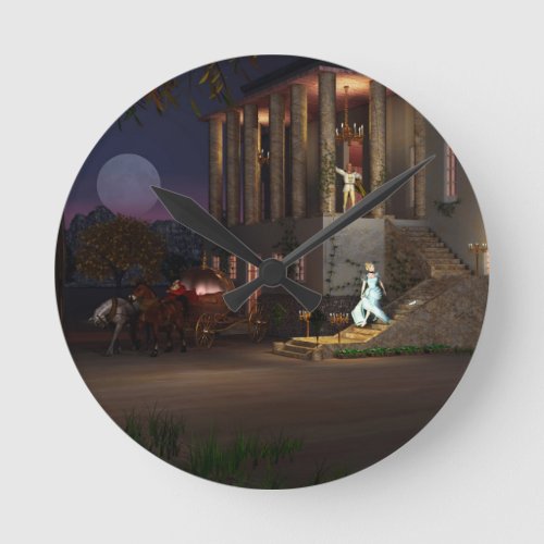 Cinderellas Coach Round Clock