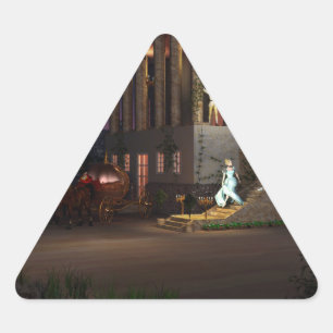 Cinderella's Coach Triangle Sticker