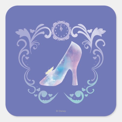 Cinderellas Glass Slipper Square Sticker