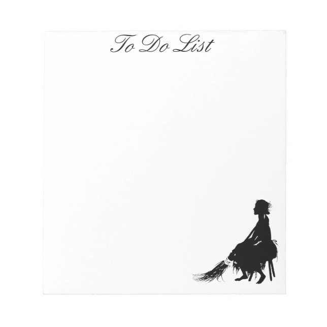 Cinderella's To Do List Notepad (Front)