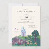 Pink Disney Princess Castle | Bridal Brunch Invitation