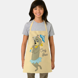 Cindy Bear Holding Parasol Apron